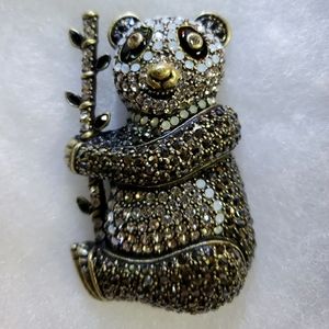 Heidi Daus Pretty Panda Crystal Pin